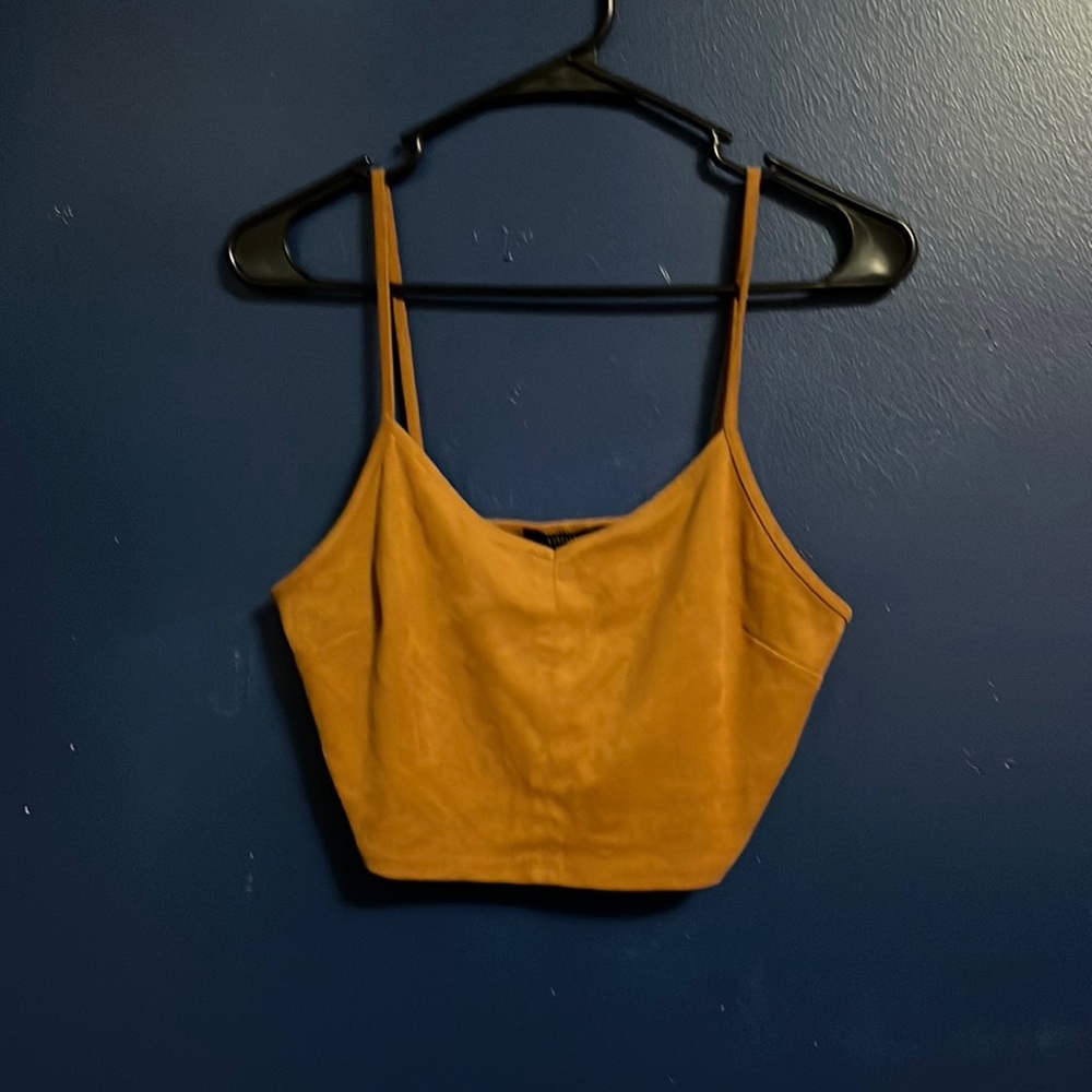 Forever 21 Faux Suede Crop Top